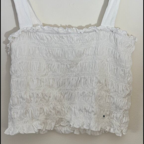 American Eagle Smocked Crop Top - Picture 2 of 4